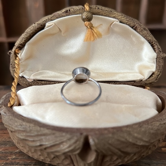 ❤️VTG Silver Ring w/ Freshwater Pearl - Picture 6 of 10